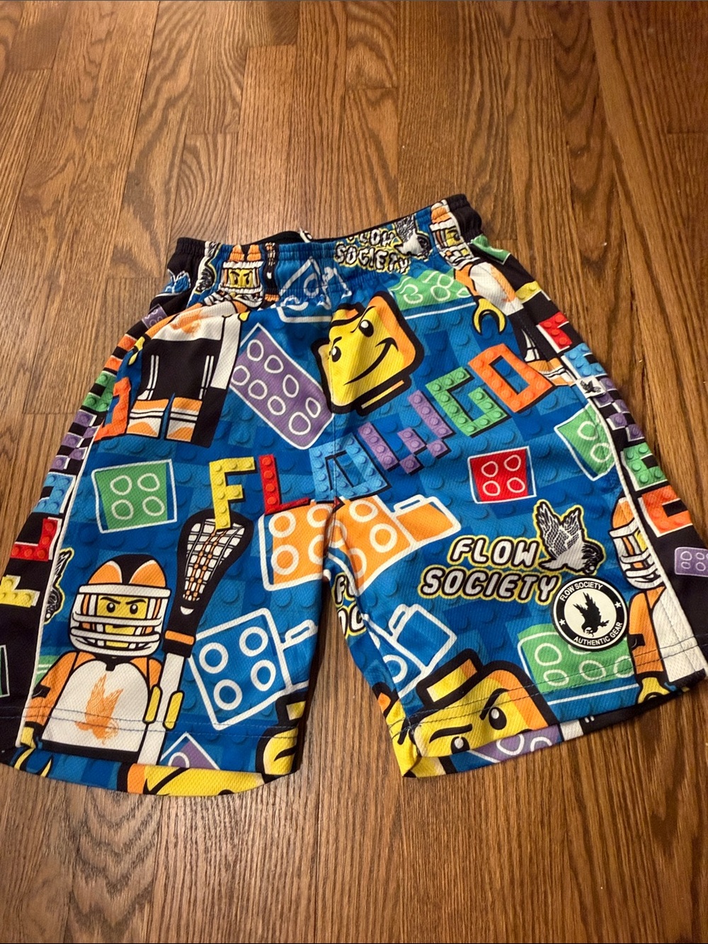 Flow Society Boys' Blue Graphic Play Shorts Size Medium